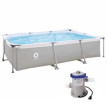 Imagem de Piscina Estrutural Retangular 3701 Litros Com Bomba Filtrante