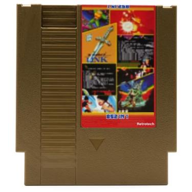 Imagem de Retrotech Super 852 in 1 Multi Game Cartridge for NES Game Console - Gold