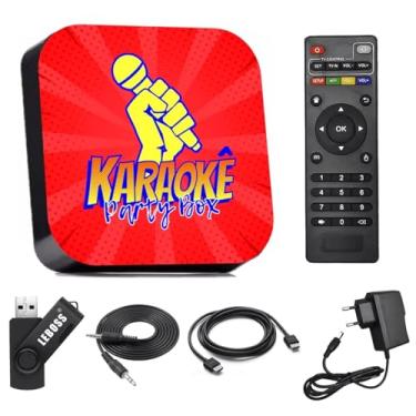 Imagem de Karaoke Party Box Vermelho Profissional Com Pontuação +de 2000 Músicas (Não precisa de internet) ORIGINAL