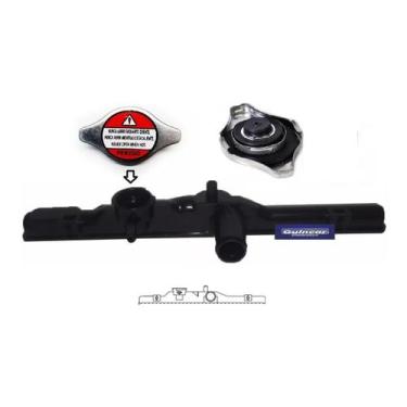 Imagem de Caixa Do Radiador Civic 1992 Até 2000 Superior Fino Com Tampa - FLORIO