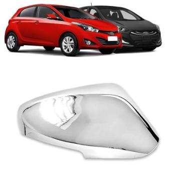 Imagem de Aplique Cromado Capa Retrovisor HB20 2013 a 2019 HB20S HB20X 2014 a 20