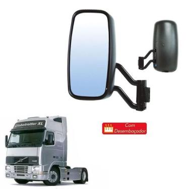 Imagem de Retrovisor Completo Volvo Fh Nh 2005 2006 Le C Desembaçador - Globo