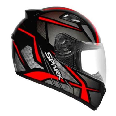 Imagem de Capacete Ebf Spark Spider Preto e Vermelho, 58