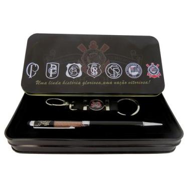 Imagem de Kit Caneta Terra Sagrada com chaveiro Corinthians