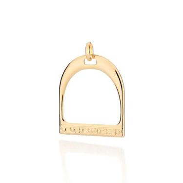 Imagem de Pingente banhado ouro 3x 24k 18k e 22k feminino rommanel estribo 54283