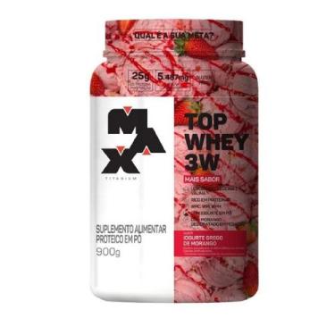 Imagem de Top Whey 3W + Sabor - Max Titanium, Leite, Único, Masculino