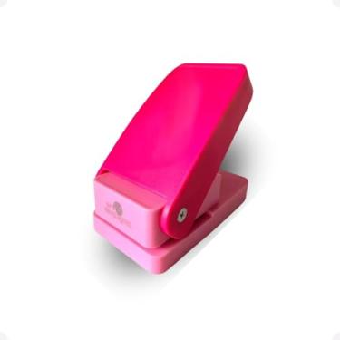 Imagem de Furador de Papel e Eva em Formato de Coração, Cor Rosa