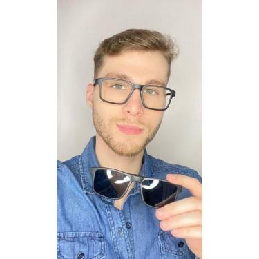 Imagem de Armação Óculos Clipon 2 Em 1 Grau Retangular Equador - Palas Eyewear