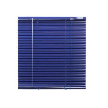 Imagem de Persiana Horizontal Alumínio 25Mm Azul (L) 80 X 140 (A) Cm - Euroflex,