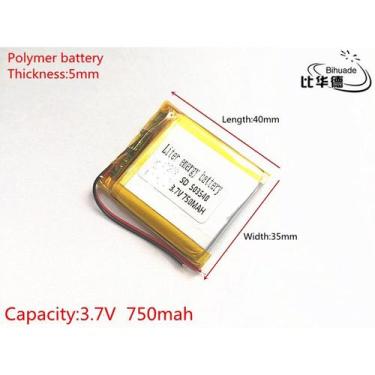 Imagem de Bateria Gps 5mmx35mmx40mm  750mah - bgb