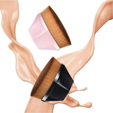 Imagem de Pincel Mágico Base Maquiagem TikTok Flawless Brush - Hexagonal  - Pinc