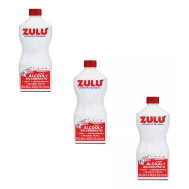 Imagem de Kit 3un Alcool +bicarbonato 1l Limpador Secagem Rapida Zulu