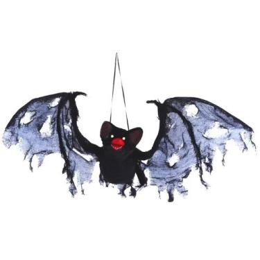 Imagem de Enfeite de Halloween Morcego de Pendurar Realista Brinquedo Eletronico