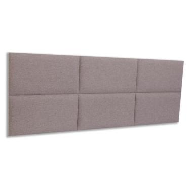 Imagem de Cabeceira Queen Linho 162x60 Cama Box Modulada Retangular - Blu Interi