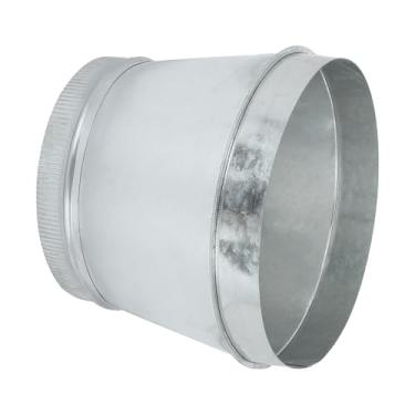 Imagem de PATIKIL Redutor de duto de 30,5 cm a 25,4 cm, redutor de duto de ar redondo de aço galvanizado, adaptador de aumentador de tubo crimpado, acoplamento de encaixe para HVAC, sistemas de ventilação
