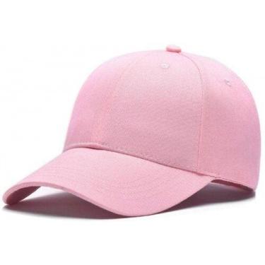 Imagem de Boné Liso Esportivo Aba Curva Ajuste metal Unissex - Útil eletro, Rosa