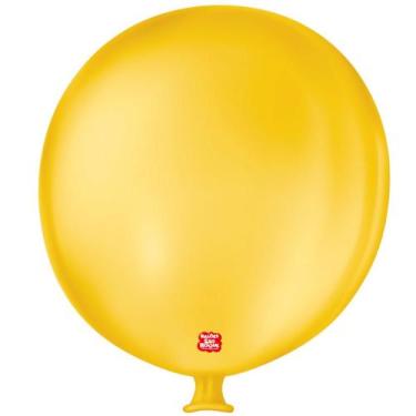 Imagem de Balão de Festa Látex Gigante 3 pés - 91cm - Amarelo Citrino - 1 unidad