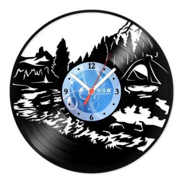 Imagem de Relógio De Parede Disco Vinil Diversos - Acampamento - VDI-201 - Moder