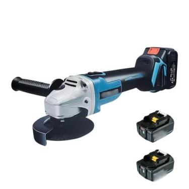 Imagem de Esmerilhadeira Lixadeira Angular Sem Fio, 2 Baterias Maleta e Carregad