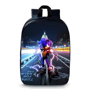 Imagem de Mochila Pré Escolar Pequena Infantil Creche Super Sonic Novidade 88 - 