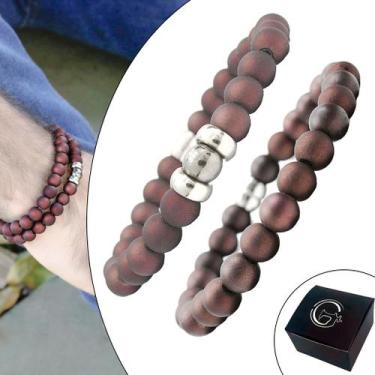 Imagem de Kit C/02 Pulseiras de Bolinha Masculina Vermelha - GRANADO ACESSÓRIOS,