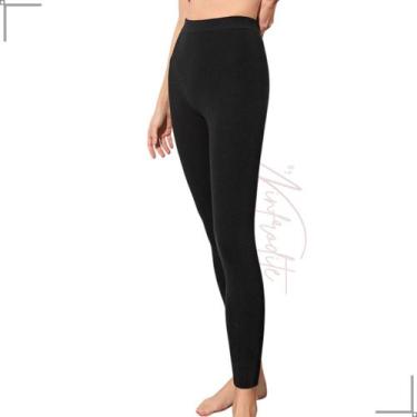 Imagem de Calça Leg Feminina Flanelada Térmica Outono/inverno Forrada - Prime Li