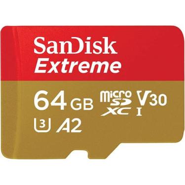 Imagem de Cartao de Memoria Sandisk Extreme SDSQXAH-064G - 64GB - Micro SD com A