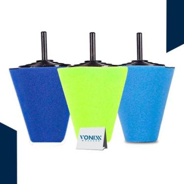 Imagem de Boina de polimento em cone vonixx - kit com 3 peças - VONIXX - CAR CAR
