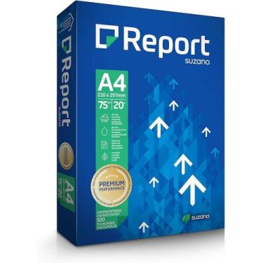 Imagem de Papel Sulfite Premium A4 75g 500 Folhas Report Cor Branco