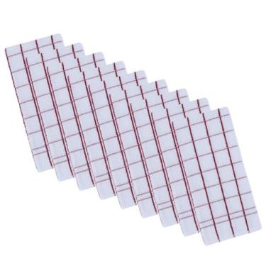 Imagem de Kit 9 panos de prato teka chef premium atoalhado 100% algodão 45 x 70c
