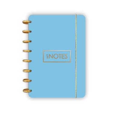 Imagem de Caderno de Disco Flex A5 Azul com 80 folhas abyara graf - (tipo caderno inteligente)