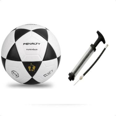 Imagem de Kit Bola Penalty Futevôlei Altinha Futvolei + Bomba Branco, Branco