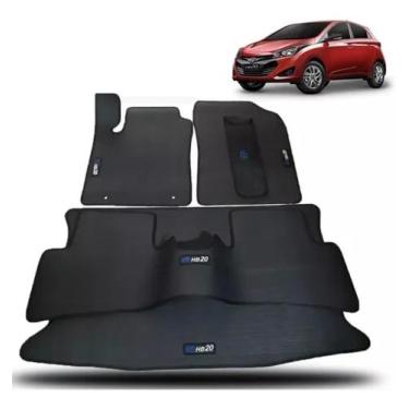 Imagem de Tapete De Borracha Hb20 Hacth C/portamalas E Tras. Inteiriço - Supremo