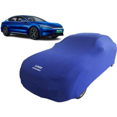 Imagem de Capa Carro Byd Han Sedan Com Elástico Melhor Fixação - Mz, Azul