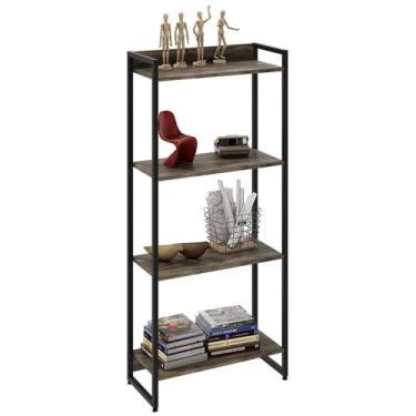 Imagem de Estante Livreiro Dynamica Industrial 60cm 4 Prateleiras C08 Carvalho D
