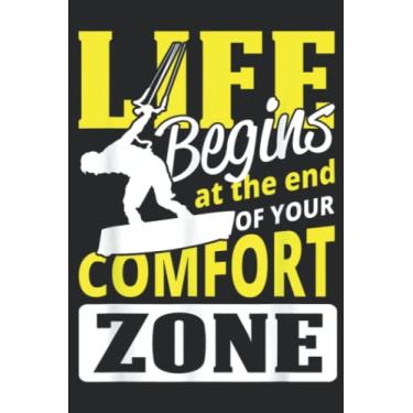 Imagem de Kiteboard Kitesurfer Kiteboarding Kitesurfing Men Women Family: Lined Journal Notebook To Do Schedule, Medium 6x9 Inches, 100 Pages, Printed Cover