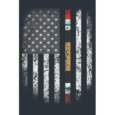 Imagem de Proud Iraq Veteran US Flag Ribbon Father Grandpa: Study Notebook, 6 x 9 inches, 120 pages