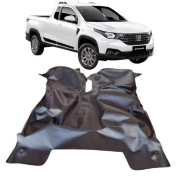 Imagem de Capa Protetor De Assoalho Fiat Strada Cs 2021 Vinil Preto - MANOS TAPE