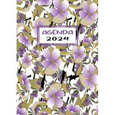 Imagem de Agenda Journalier 2024: Restez Organisé du 1er janvier 2024 au 31 décembre 2024 | Pages de Contacts, Emplois du Temps, Journal de Mots de Passe, Jours Fériés, Anniversaires et Bien Plus Encore !