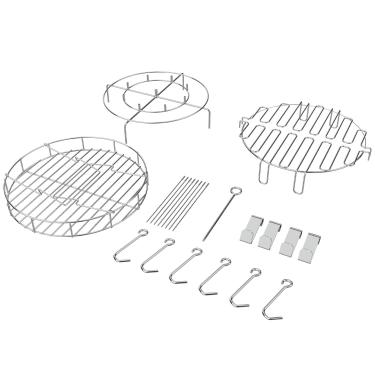 Imagem de TAILGRILLER Kit de acessórios para fritadeira de peru com beliche para Char-Broil The Big Easy Fritadeira de peru sem óleo, suporte, espetos, ganchos, fritadeira de peru para fritadeira de peru sem