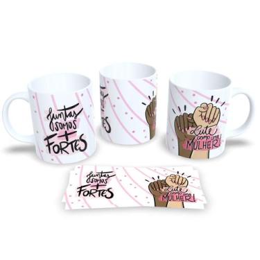 Imagem de Canecas de Porcelna Personalizadas dia Internacional da Mulher 8 de Ma