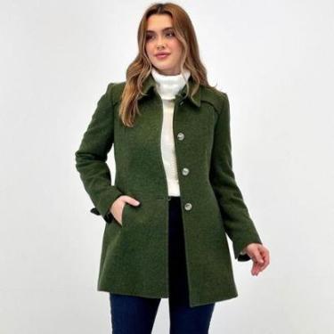 Imagem de Casaco Malise Médio Lã Batida Feminino-Feminino