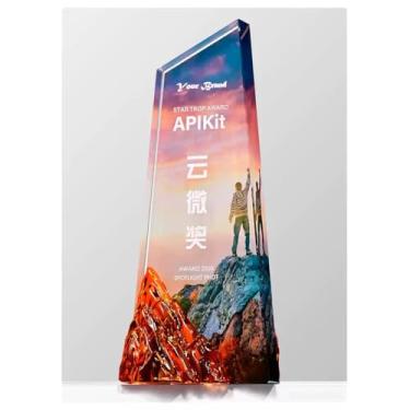 Imagem de Bespoke Crystal Trophy - Prêmio Elegante para Vencedores de Competições, Encontros Corporativos e Reconhecimento de Funcionários - Honra Máxima em Realização (4, 23 x 10 cm)