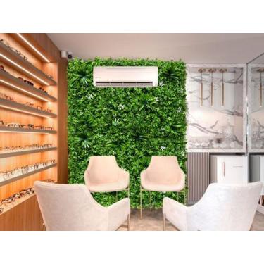 Imagem de Placa de 3,5m² Jardim Vertical Folhagens Artificiais Cobertura 100% Pa