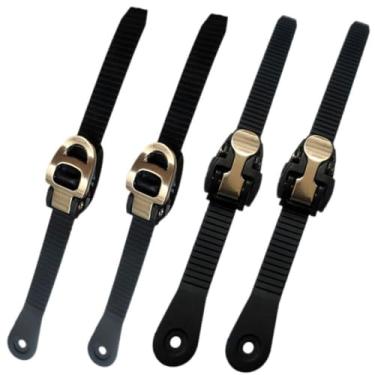 Imagem de zaoalife 2 conjuntos de alças de substituição para skate em linha, fivelas de snowboard, sapatos de patinação, correia energética, fivelas para skate, peças de acessórios de esqui