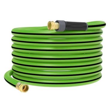 Imagem de YESTAR Mangueira híbrida de 22,8 m x 1,5 cm, mangueira de água de jardim curta, resistente, flexível, leve e híbrida com alça giratória, acessórios de latão de 3/10.2 cm, disponível para carrinho de