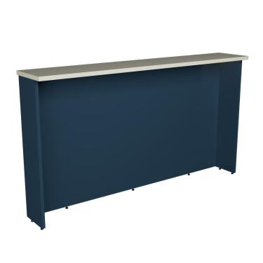 Imagem de Bancada Ilha 200cm Cozinha Sevilha Azul Órion /Cinza