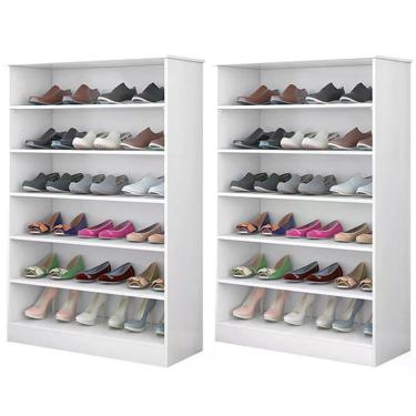 Imagem de Kit 2 Armários Multiuso Sapateira Bella Branco - Phoenix Baby