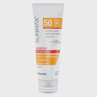 Imagem de Protetor Solar Sunmax Sensitive fps 50 Loção Oil Free 60ml validade 09/2024