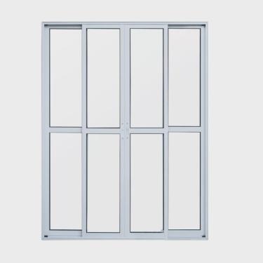 Imagem de Porta de Alumínio 210x150cm 4 Folhas Hale Esquadrias